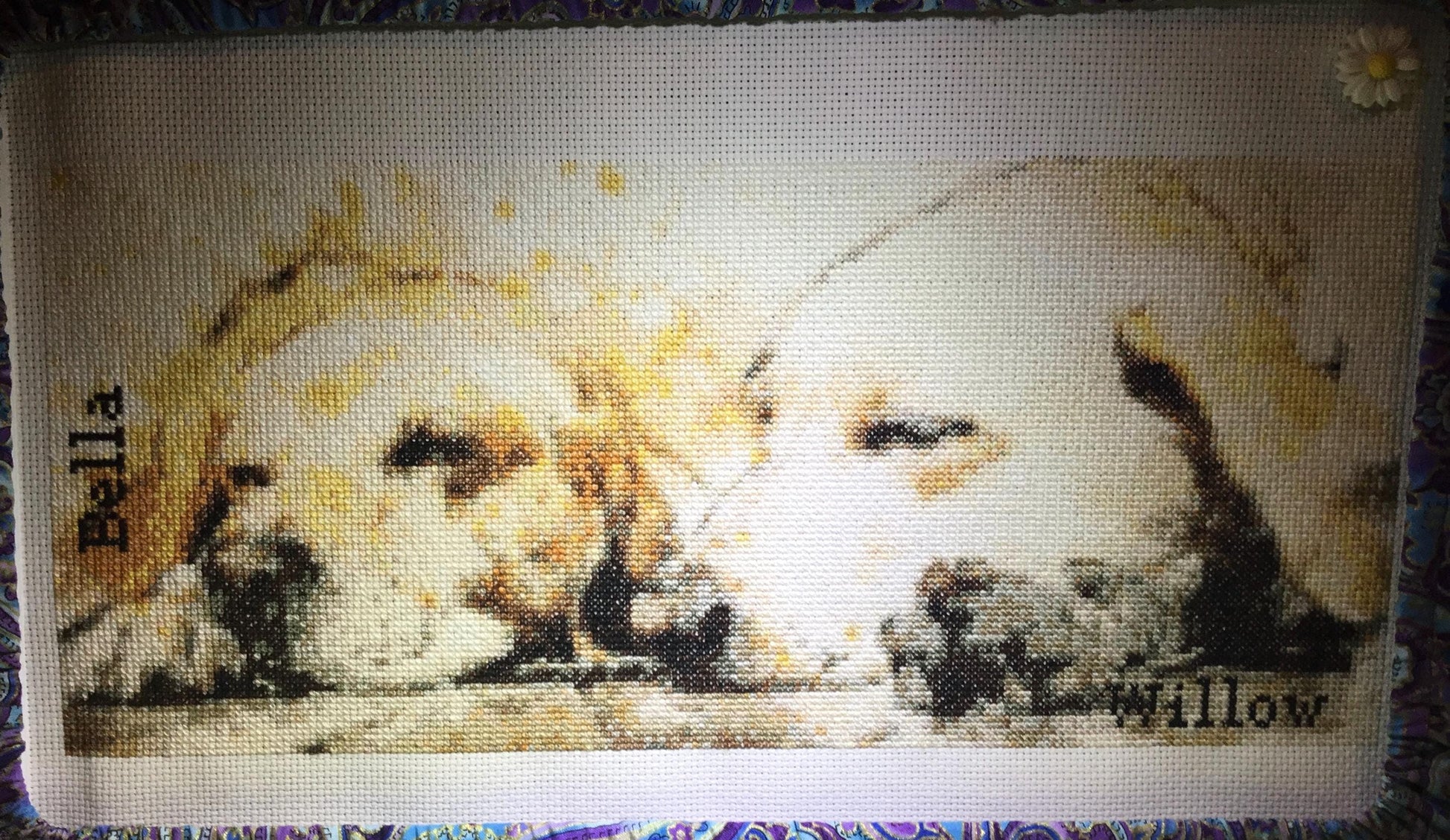 Stitching Jules Design Cross Stitch Pattern Labrador Retriever Dogs Full Coverage Counted Cross Stitch Pattern Digital Download