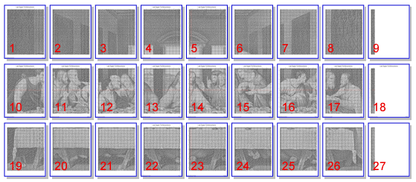 Stitching Jules Design Cross Stitch Pattern Last Supper Da Vinci Counted Cross Stitch Pattern | Religious Cross Stitch | Monochrome Blackwork | Instant Download PDF