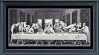 Thumbnail for Stitching Jules Design Cross Stitch Pattern Last Supper Da Vinci Counted Cross Stitch Pattern | Religious Cross Stitch | Monochrome Blackwork | Instant Download PDF