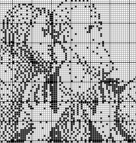 Stitching Jules Design Cross Stitch Pattern Last Supper Table Only Counted Cross Stitch Pattern | Monochrome Blackwork | Instant Download PDF