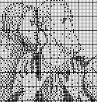 Thumbnail for Stitching Jules Design Cross Stitch Pattern Last Supper Table Only Counted Cross Stitch Pattern | Monochrome Blackwork | Instant Download PDF