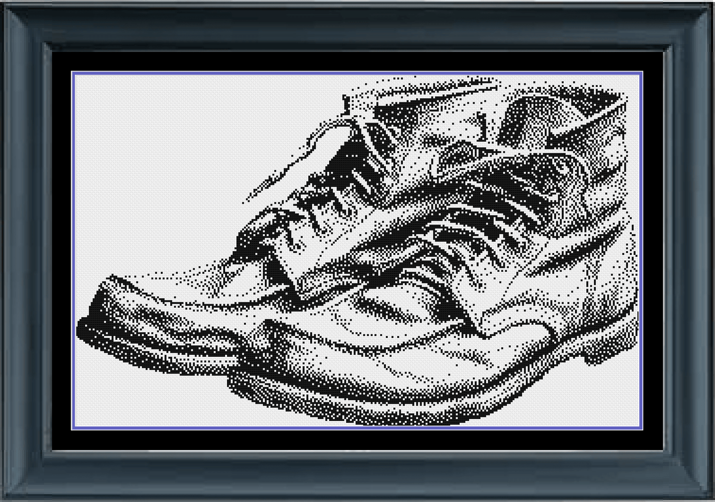 Stitching Jules Design Cross Stitch Pattern Leather Work Boots Cross Stitch Pattern | Vintage Boots | Instant PDF Download