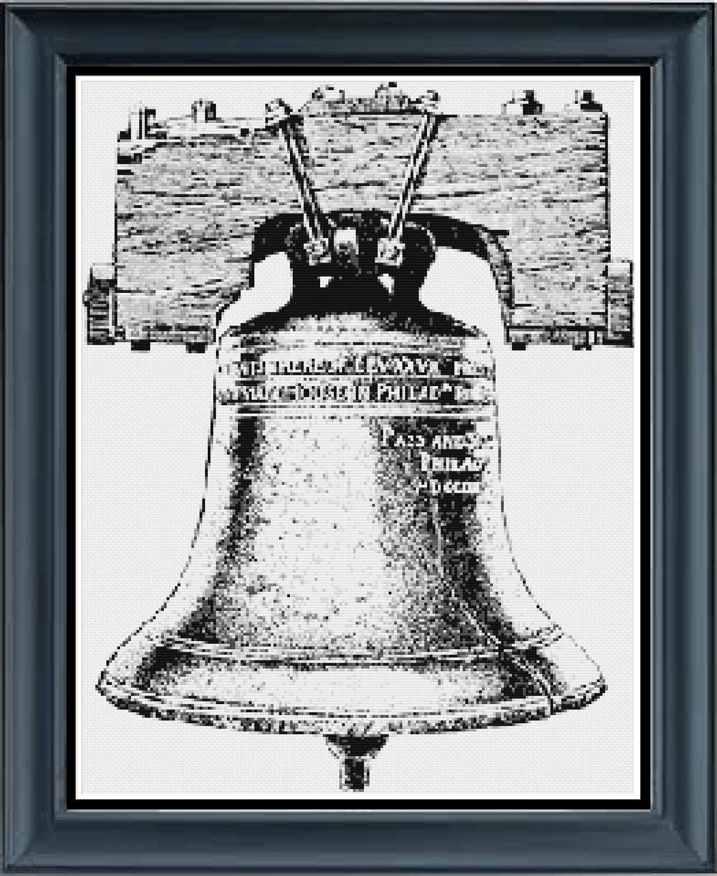 Stitching Jules Design Cross Stitch Pattern Liberty Bell Philadelphia American Revolution Icon Cross Stitch Embroidery Needlepoint Pattern