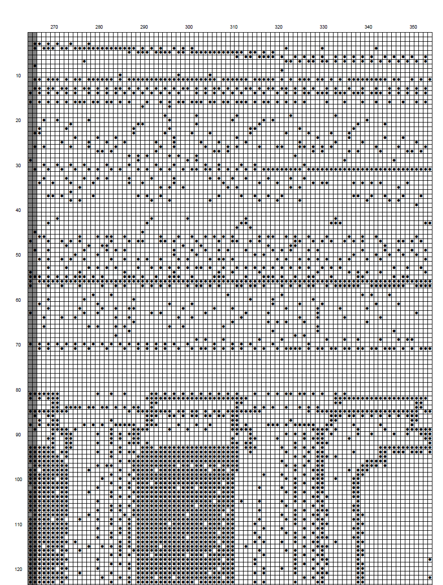 Stitching Jules Design Cross Stitch Pattern Lincoln Memorial Sketch Monochrome Cross Stitch Embroidery Needlepoint Pattern PDF Instant Download