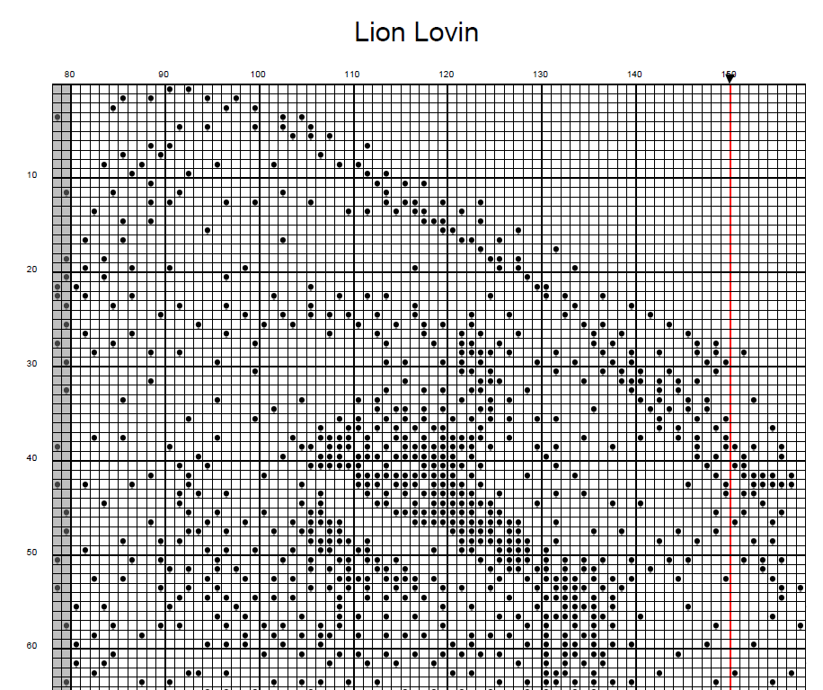 Stitching Jules Design Cross Stitch Pattern Lion Counted Cross-Stitch Pattern | Monochrome Cross-Stitch | Instant PDF Download