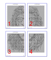 Thumbnail for Stitching Jules Design Cross Stitch Pattern Lion Cross Stitch Pattern | Animal Cross Stitch Pattern | Blackwork | Instant PDF Download And Physical Pattern Options