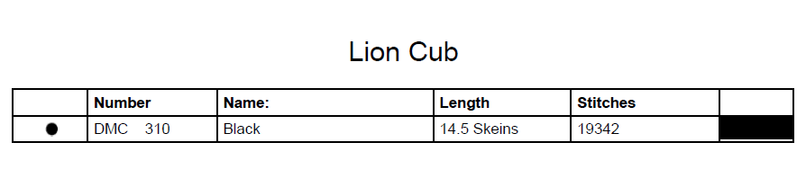Stitching Jules Design Cross Stitch Pattern Lion Cub Cross Stitch Pattern | Baby Animal Cross Stitch Pattern | Blackwork | Instant PDF Download And Physical Pattern Options