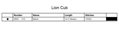 Stitching Jules Design Cross Stitch Pattern Lion Cub Cross Stitch Pattern | Baby Animal Cross Stitch Pattern | Blackwork | Instant PDF Download And Physical Pattern Options