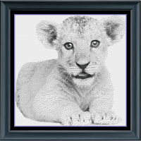 Thumbnail for Stitching Jules Design Cross Stitch Pattern Instant PDF Download - $10 Lion Cub Cross Stitch Pattern | Baby Animal Cross Stitch Pattern | Blackwork | Instant PDF Download And Physical Pattern Options