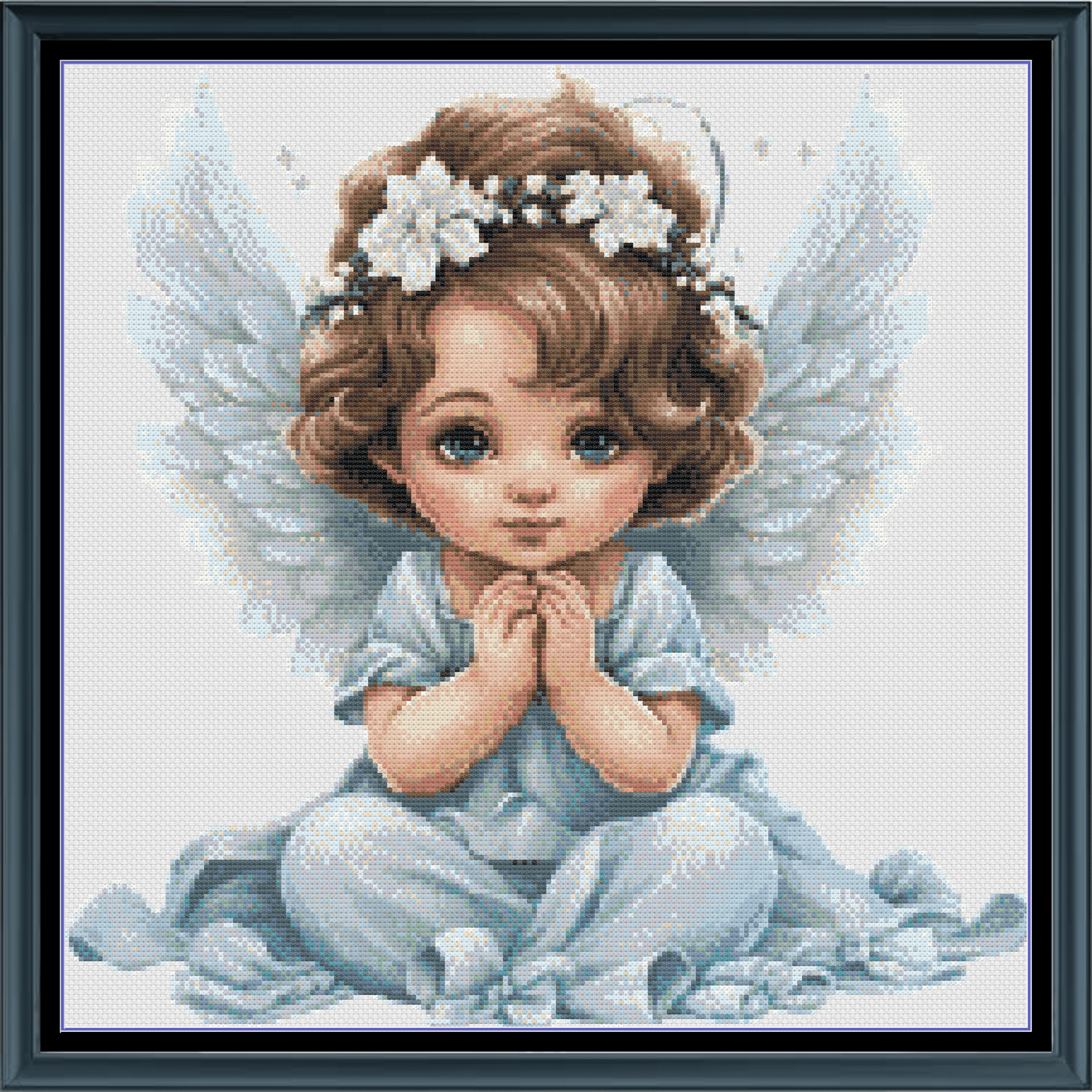 Stitching Jules Design Cross Stitch Pattern Little Angel Girl Counted Cross-Stitch Pattern | Instant Download PDF