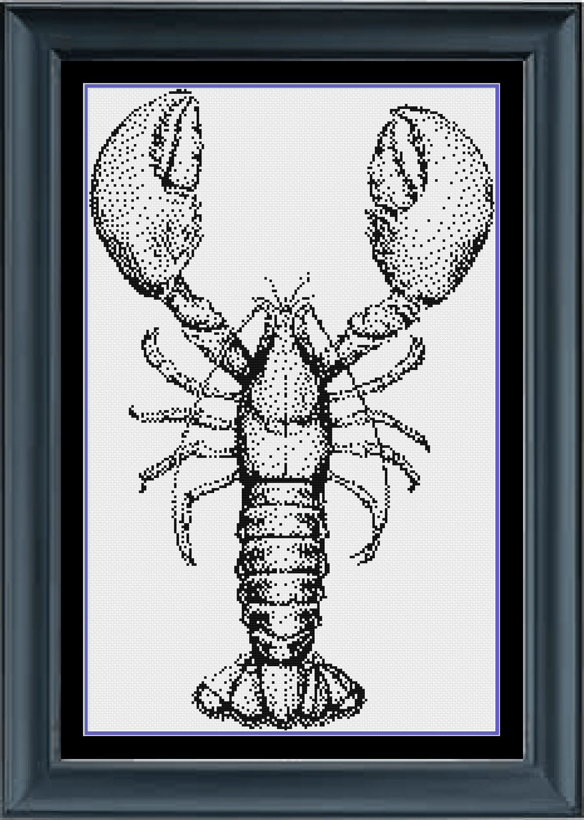 Stitching Jules Design Cross Stitch Pattern Instant PDF Download - $10 Lobster Cross Stitch Pattern | Blackwork | Instant PDF Download And Physical Pattern Options
