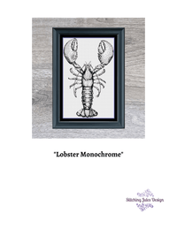 Thumbnail for Stitching Jules Design Cross Stitch Pattern Lobster Cross Stitch Pattern | Blackwork | Instant PDF Download And Physical Pattern Options