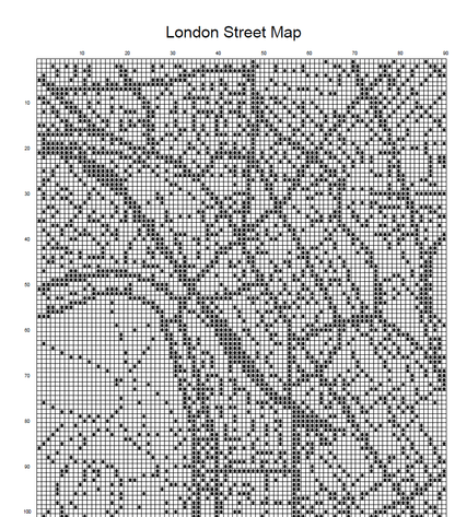 Stitching Jules Design Cross Stitch Pattern London City Map Cross Stitch Pattern | London Street Map | Blackwork | Instant PDF Download And Physical Pattern Options