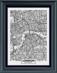 Thumbnail for Stitching Jules Design Cross Stitch Pattern Digital PDF Download - $10 London City Map Cross Stitch Pattern | London Street Map | Blackwork | Instant PDF Download And Physical Pattern Options