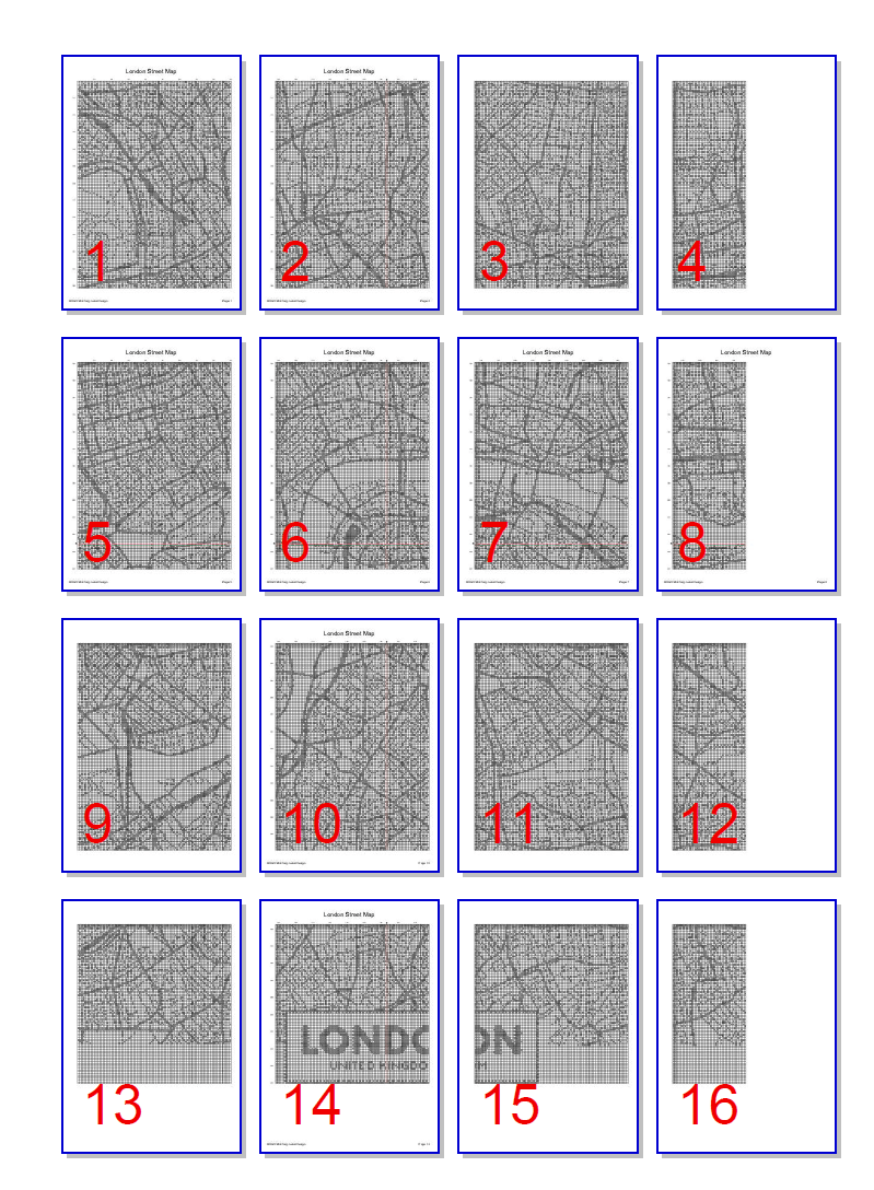 Stitching Jules Design Cross Stitch Pattern London City Map Cross Stitch Pattern | London Street Map | Blackwork | Instant PDF Download And Physical Pattern Options