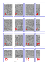 Thumbnail for Stitching Jules Design Cross Stitch Pattern London City Map Cross Stitch Pattern | London Street Map | Blackwork | Instant PDF Download And Physical Pattern Options