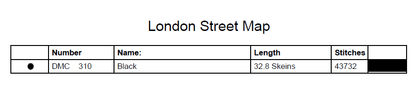 Stitching Jules Design Cross Stitch Pattern London City Map Cross Stitch Pattern | London Street Map | Blackwork | Instant PDF Download And Physical Pattern Options
