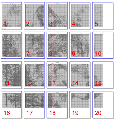 Stitching Jules Design Cross Stitch Pattern Lone Wolf Counted Cross Stitch Pattern | Wildlife Cross Stitch | Monochrome Pattern | Instant Download PDF