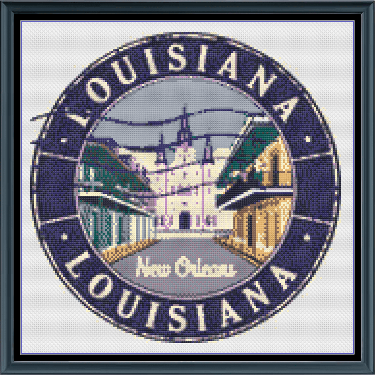 Stitching Jules Design Cross Stitch Pattern Louisiana