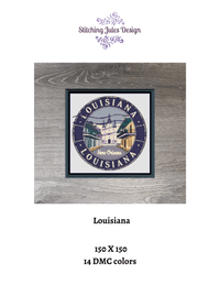 Thumbnail for Stitching Jules Design Cross Stitch Pattern Louisiana