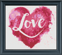 Thumbnail for Stitching Jules Design Cross Stitch Pattern Love Heart Counted Cross Stitch Pattern Instant PDF Download