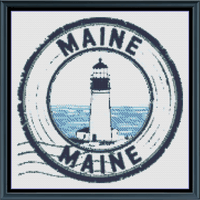 Thumbnail for Stitching Jules Design Cross Stitch Pattern Maine