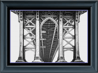 Thumbnail for Stitching Jules Design Cross Stitch Pattern Manhattan Bridge Cross Stitch Pattern | Instant PDF Download