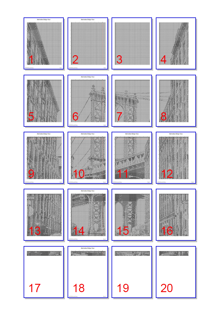 Stitching Jules Design Cross Stitch Pattern Manhattan Bridge New York City Cross Stitch Pattern Instant PDF Download