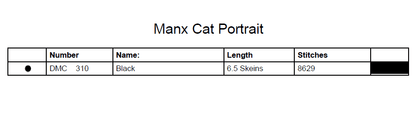 Stitching Jules Design Cross Stitch Pattern Manx Cross Stitch Pattern | Cat Cross Stitch Pattern | Blackwork | Instant PDF Download And Physical Pattern Options