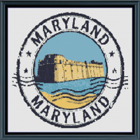 Thumbnail for Stitching Jules Design Cross Stitch Pattern Maryland