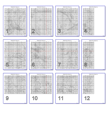 Stitching Jules Design Cross Stitch Pattern Medium Buck Engraving Full Coverage Counted Cross-Stitch Pattern (Digital Download)