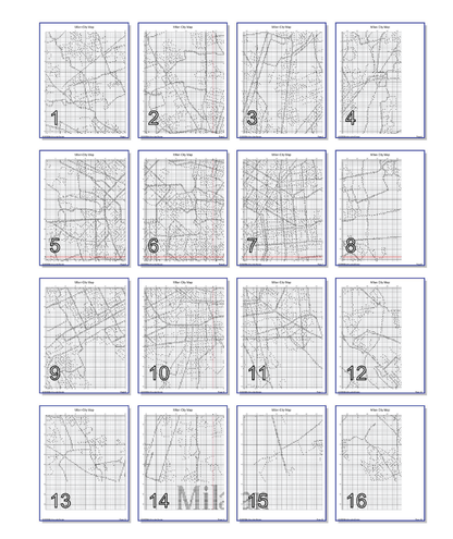 Stitching Jules Design Cross Stitch Pattern Milan Italy City Map Monochrome Counted Cross Stitch Pattern (Digital Download)