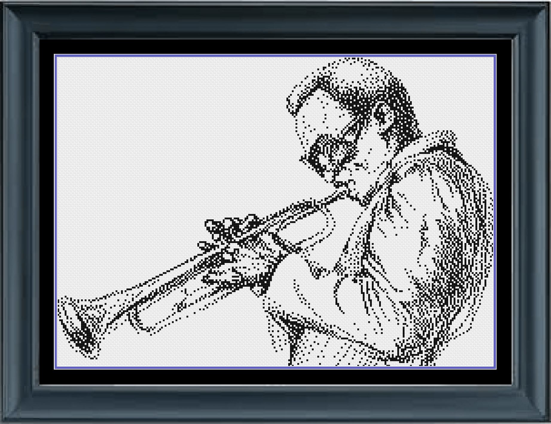 Stitching Jules Design Cross Stitch Pattern Digital PDF Download - $10 Miles Davis Cross Stitch Pattern | Musician Cross Stitch Pattern | Jazz | Trumpet | Physical And Instant PDF Download Pattern Options