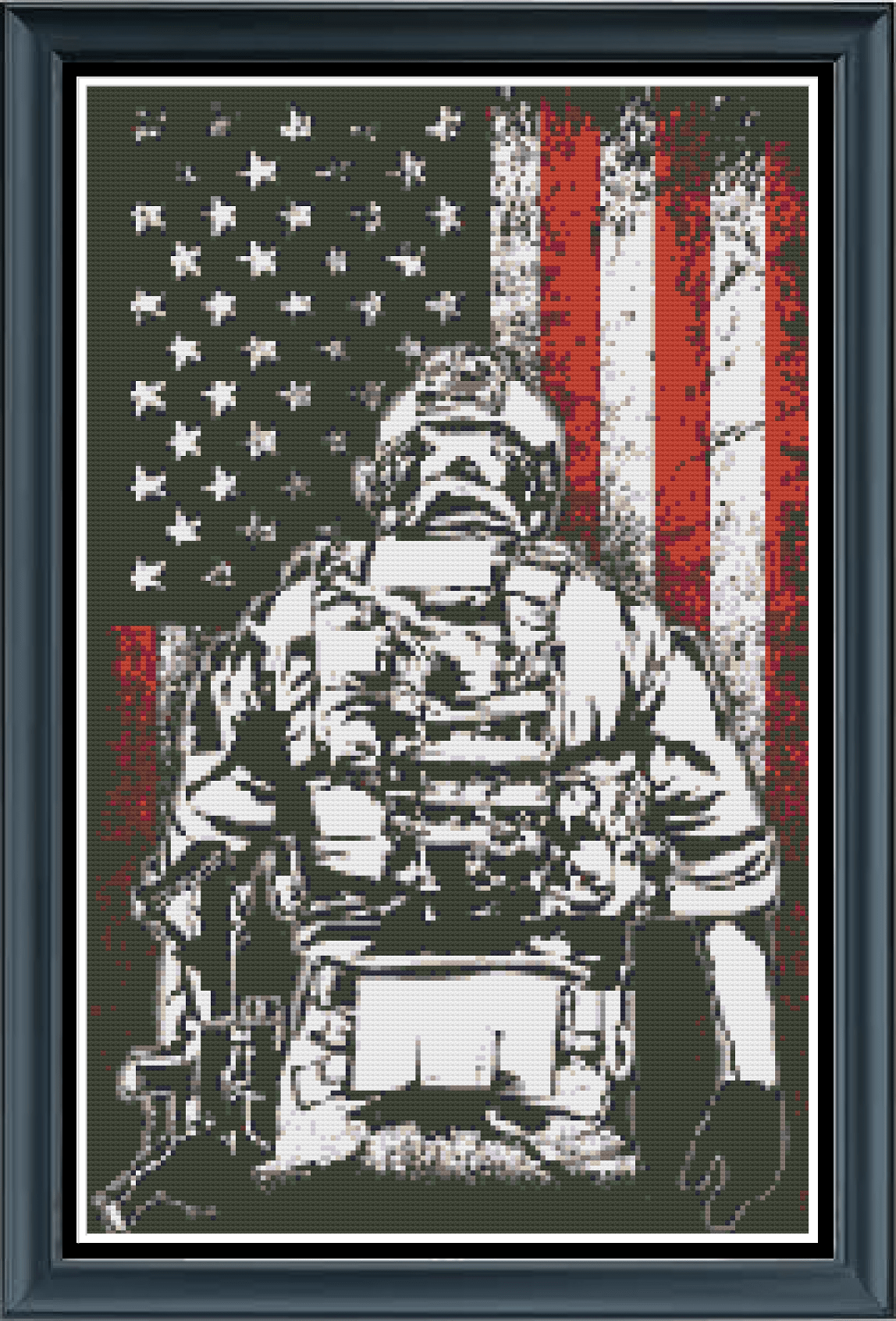 Stitching Jules Design Cross Stitch Pattern Physical Pattern - $15 Military Cross Stitch Pattern | America Cross Stitch Pattern | Marines Cross Stitch Pattern | Physical And Digital PDF Download Pattern Options