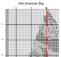 Thumbnail for Stitching Jules Design Cross Stitch Pattern Mini American Flag Star Cross-Stitch Pattern Instant PDF Download