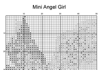 Thumbnail for Stitching Jules Design Cross Stitch Pattern Mini Angel Girl Counted Cross-Stitch Pattern | Instant Download PDF