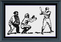 Thumbnail for Stitching Jules Design Cross Stitch Pattern Mini Baseball Game Counted Cross Stitch Pattern | Sports | Monochrome Blackwork | Instant Download PDF