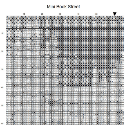 Stitching Jules Design Cross Stitch Pattern Mini Book Street Cross Stitch Embroidery Needlepoint Pattern PDF Download