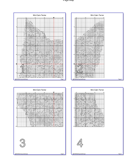 Stitching Jules Design Cross Stitch Pattern Mini Cairn Terrier Dog Breed Counted Cross-Stitch Pattern (Digital Download)