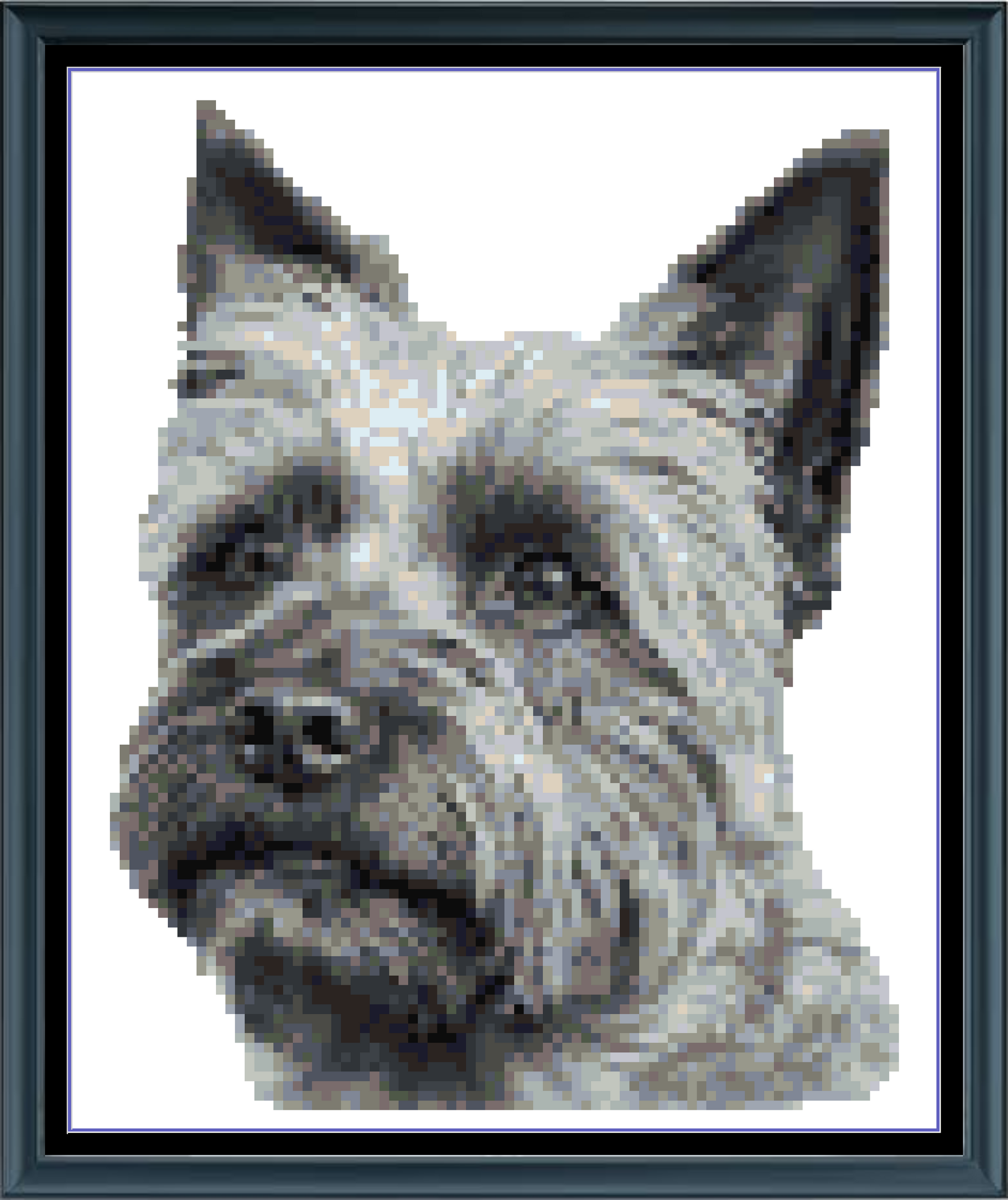 Stitching Jules Design Cross Stitch Pattern Mini Cairn Terrier Dog Breed Counted Cross-Stitch Pattern (Digital Download)