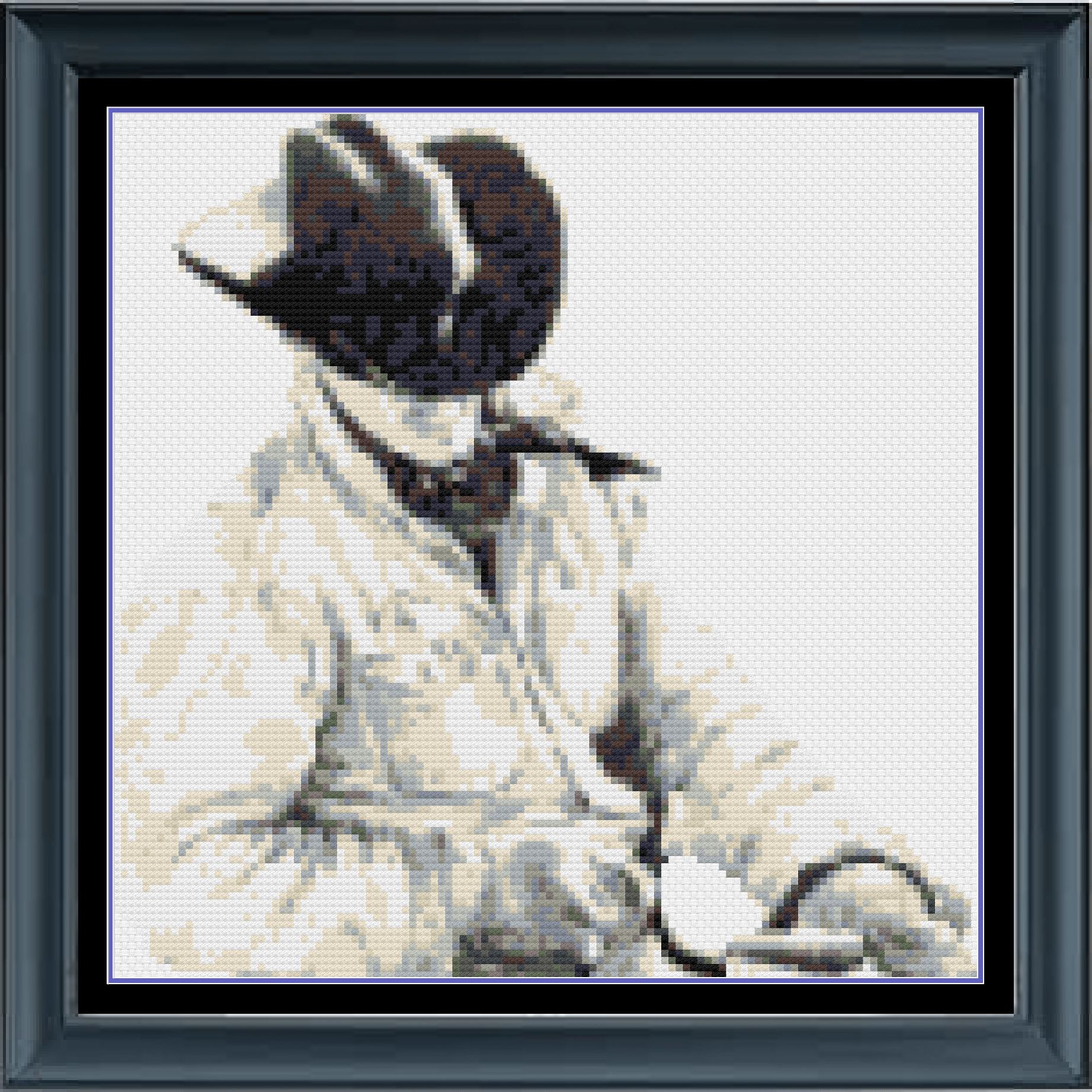 Stitching Jules Design Cross Stitch Pattern Mini Cowboy Cross Stitch Pattern Instant PDF Download