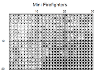 Thumbnail for Stitching Jules Design Cross Stitch Pattern Mini Firefighters Cross-Stitch Pattern Instant PDF Download