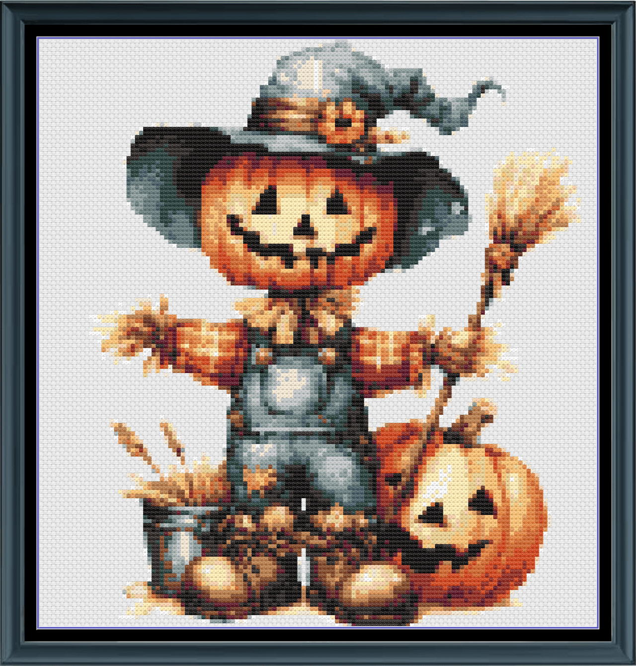 Stitching Jules Design Cross Stitch Pattern Mini Happy Scarecrow