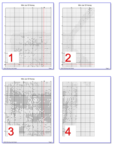 Stitching Jules Design Cross Stitch Pattern Mini Jar of Honey