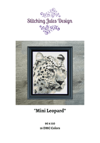 Thumbnail for Stitching Jules Design Cross Stitch Pattern Mini Leopard Cross Stitch Pattern Instant PDF Download