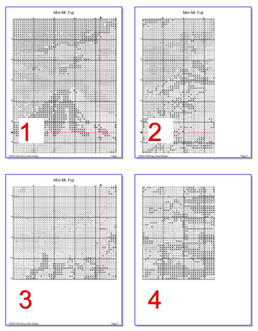 Stitching Jules Design Cross Stitch Pattern Mini Mt. Fuji - Japan