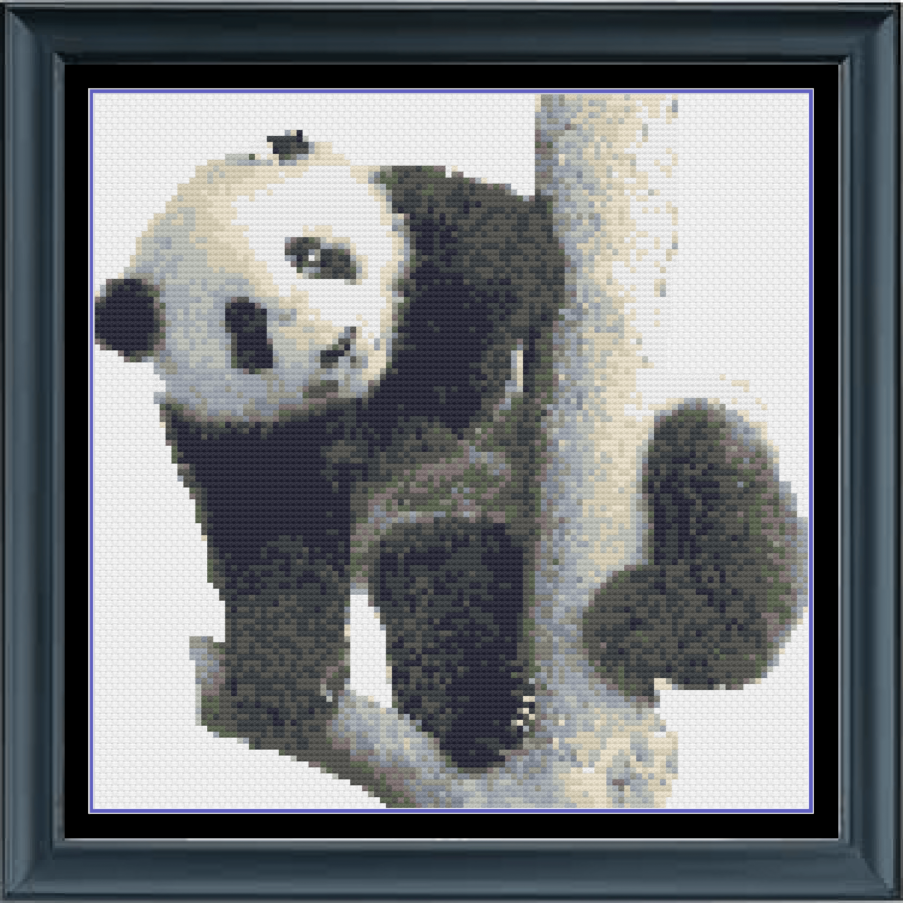 Stitching Jules Design Cross Stitch Pattern Mini Panda Bear Cross Stitch Pattern Instant PDF Download