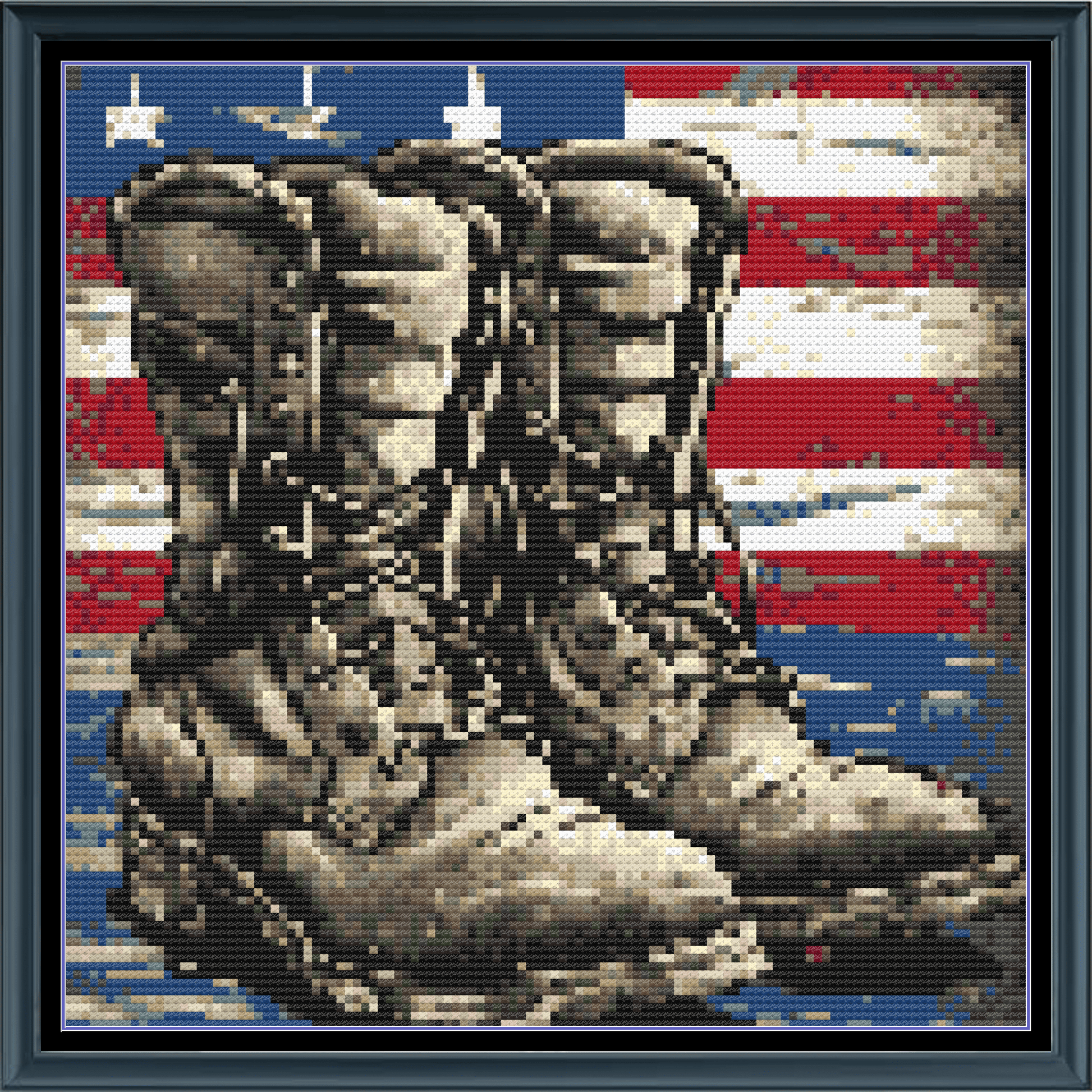 Stitching Jules Design Cross Stitch Pattern Mini Patriotic Boots