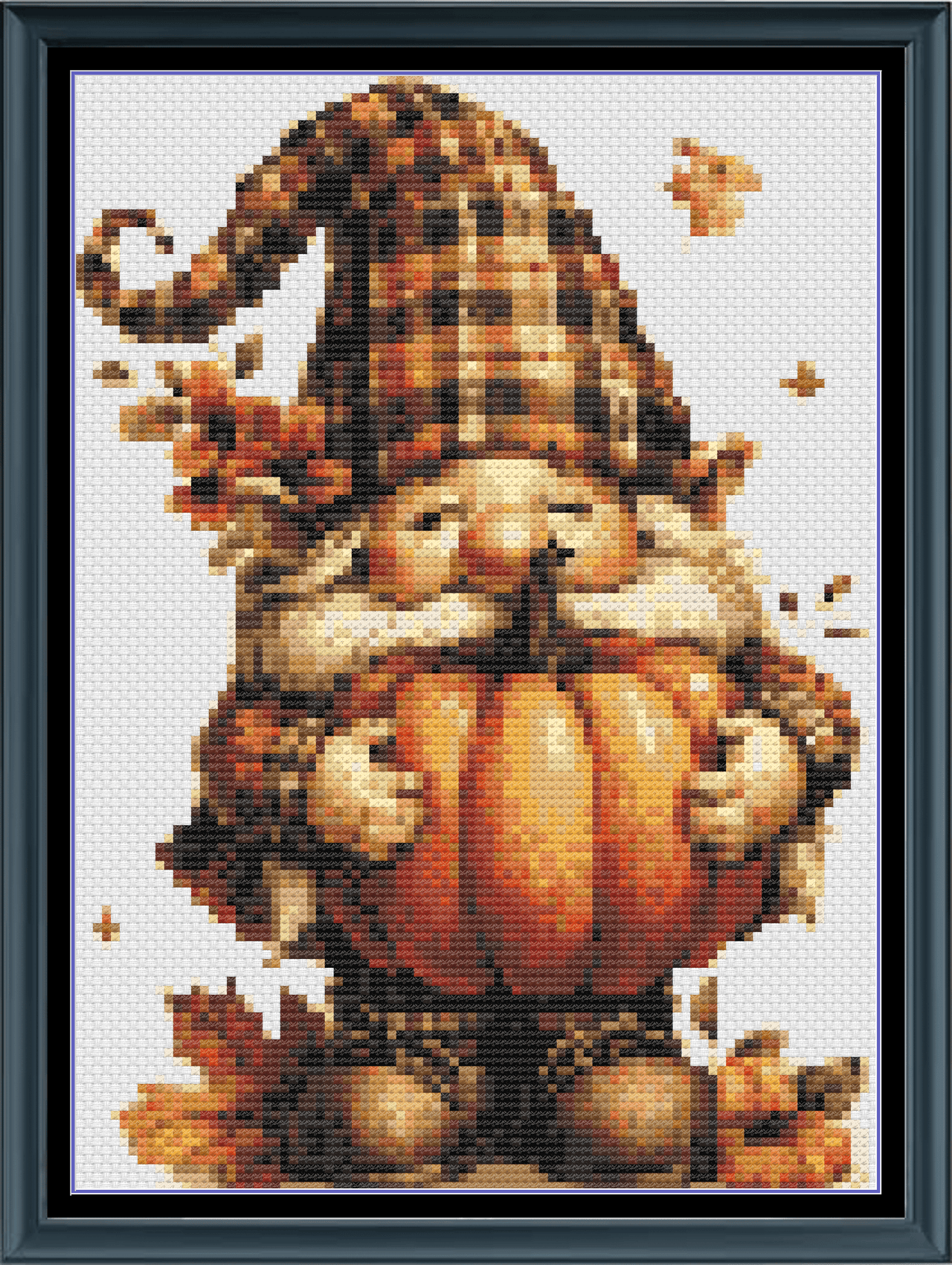 Stitching Jules Design Cross Stitch Pattern Mini Pumpkin Gnome Autumn Counted Cross-Stitch Pattern | Instant Download PDF