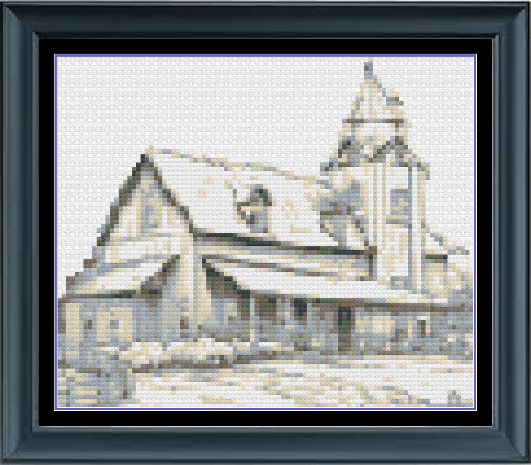 Stitching Jules Design Cross Stitch Pattern Mini Ranch House Cross-Stitch Pattern Instant PDF Download
